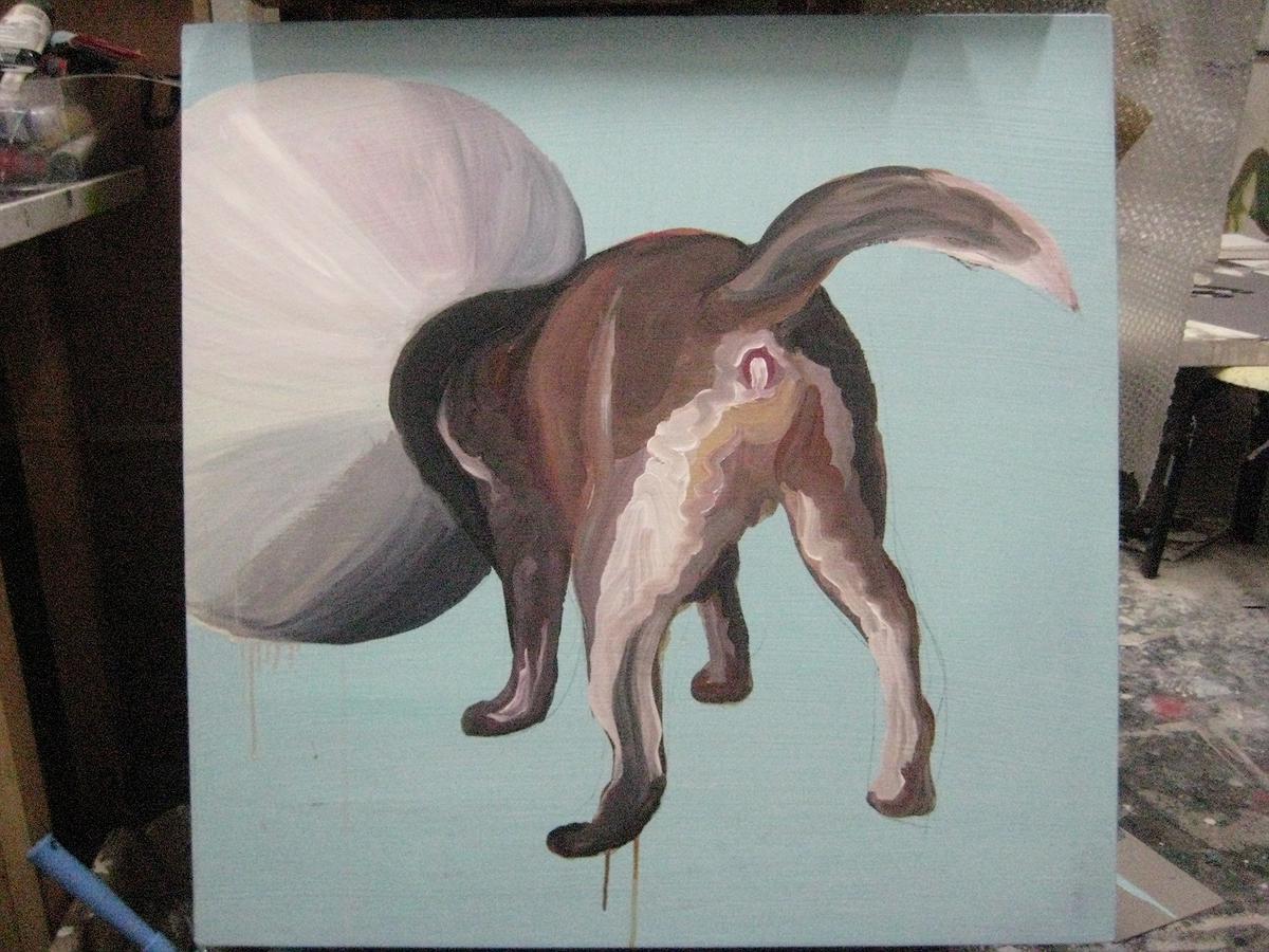 〈Negotiation〉,壓克力、畫布, 91.0 X  91.0cm , 2011的封面圖