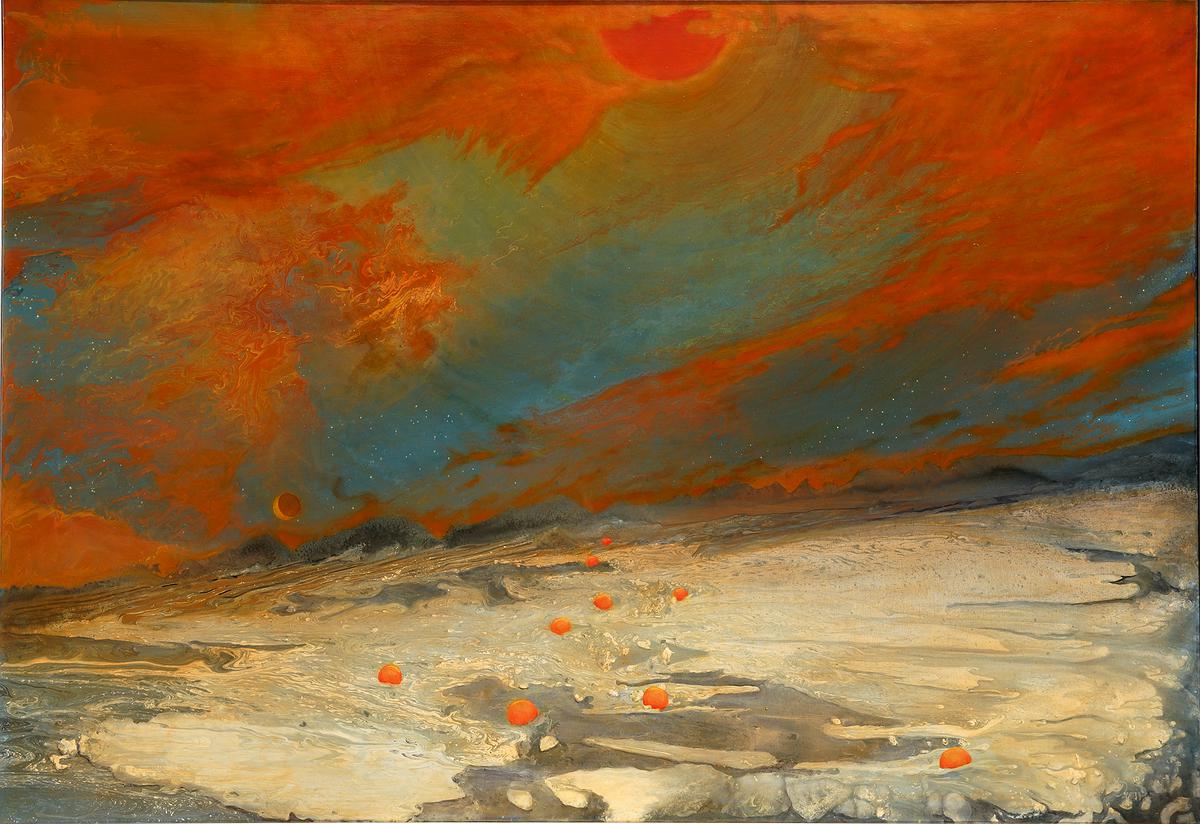 〈日不落〉.2018-2020年.壓克力顏料.畫布.112x162cm.的封面圖