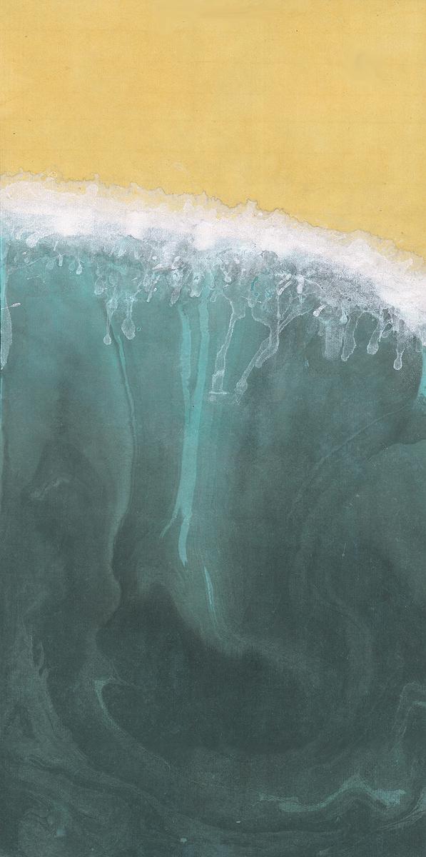 淼 - 進退  22×45cm  2013  墨.雲母粉.壓克力顏料 拷貝的封面圖