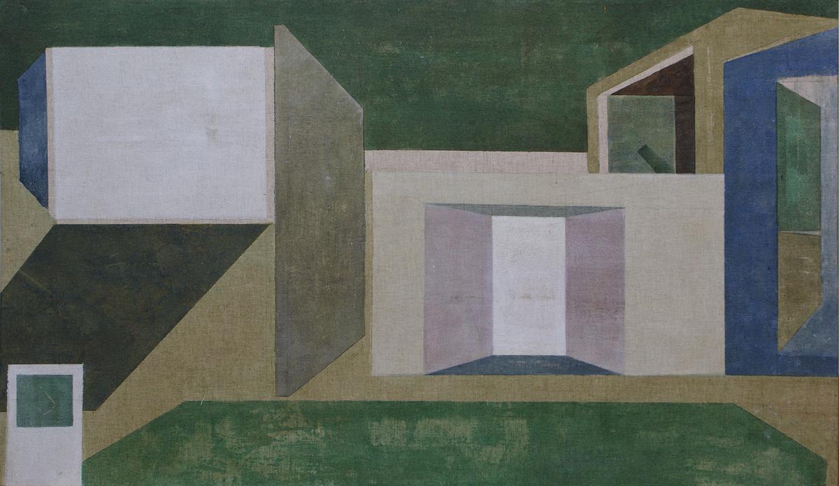 10-空間.敘述 系列-10-壓克力.胚布 -2012-57.5 x 97 cm-特30的封面圖