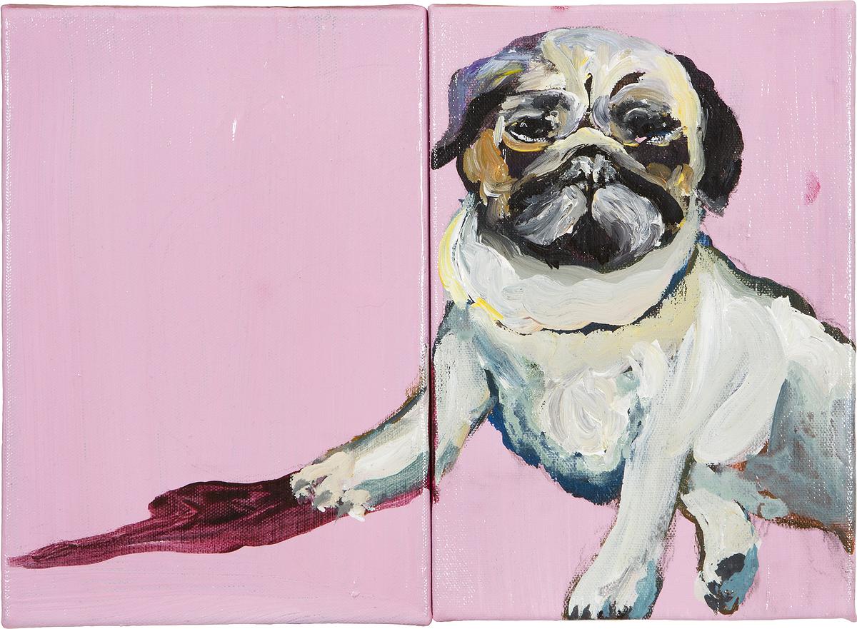 〈痛〉, 35.0 X 27.0 X 5cm （2件）,壓克力、畫布, 2013的封面圖