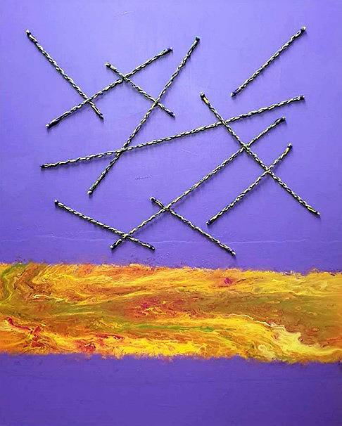 吳淑幸，《黑色崛起》系列I-5，壓克力畫布，116.5x91.5cm，2020吳淑幸攝影的封面圖