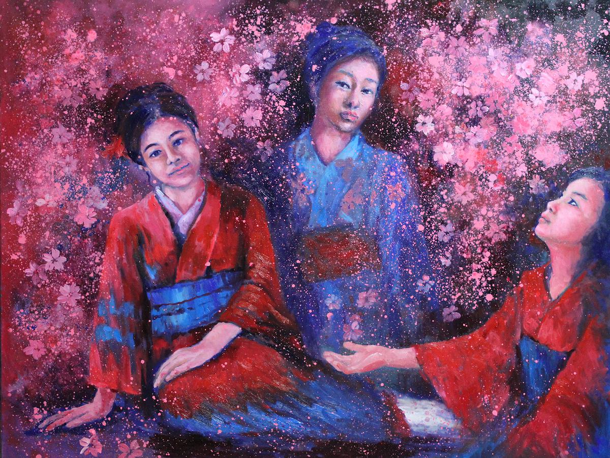 心跡‧花漾─林夏蓮油畫創作論述 櫻花戀的封面圖