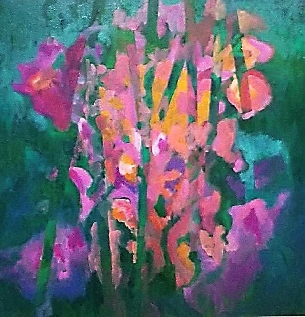 線形色的藝術療癒—張秀凉藝術創作論述 28 花中的我2的封面圖