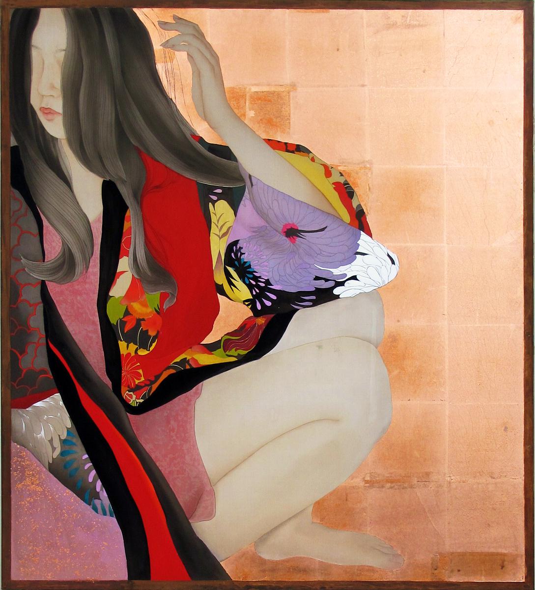 2011，《望03》，膠彩、銅箔，85X94 cm的封面圖