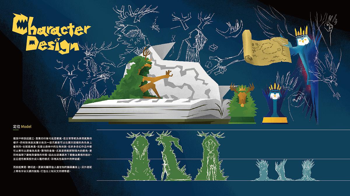 滾動視差應用於模組化網頁創作研究—以桌上遊戲說明書為例-腳色設計4的封面圖