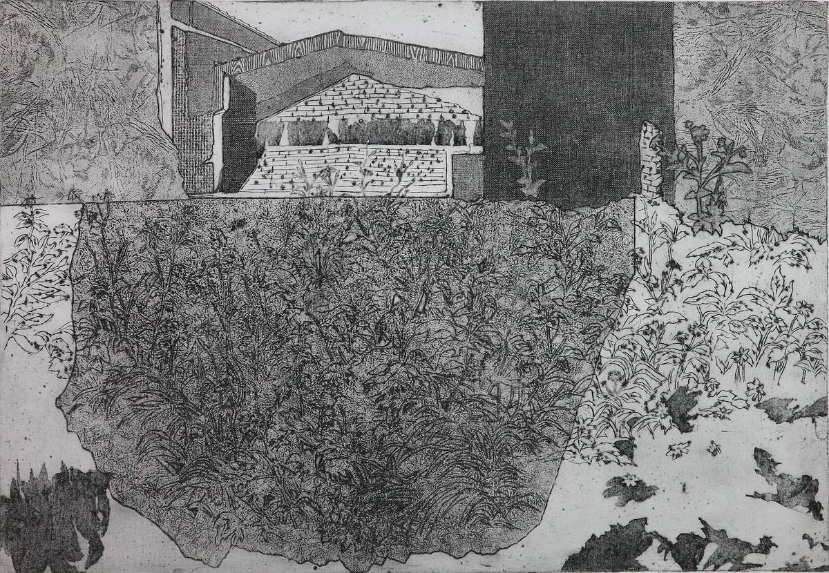 埕牆 78x54cm2020凹版棉布的封面圖