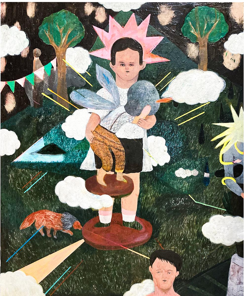 〈無題〉，2021，壓克力顏料，65x80cm的封面圖