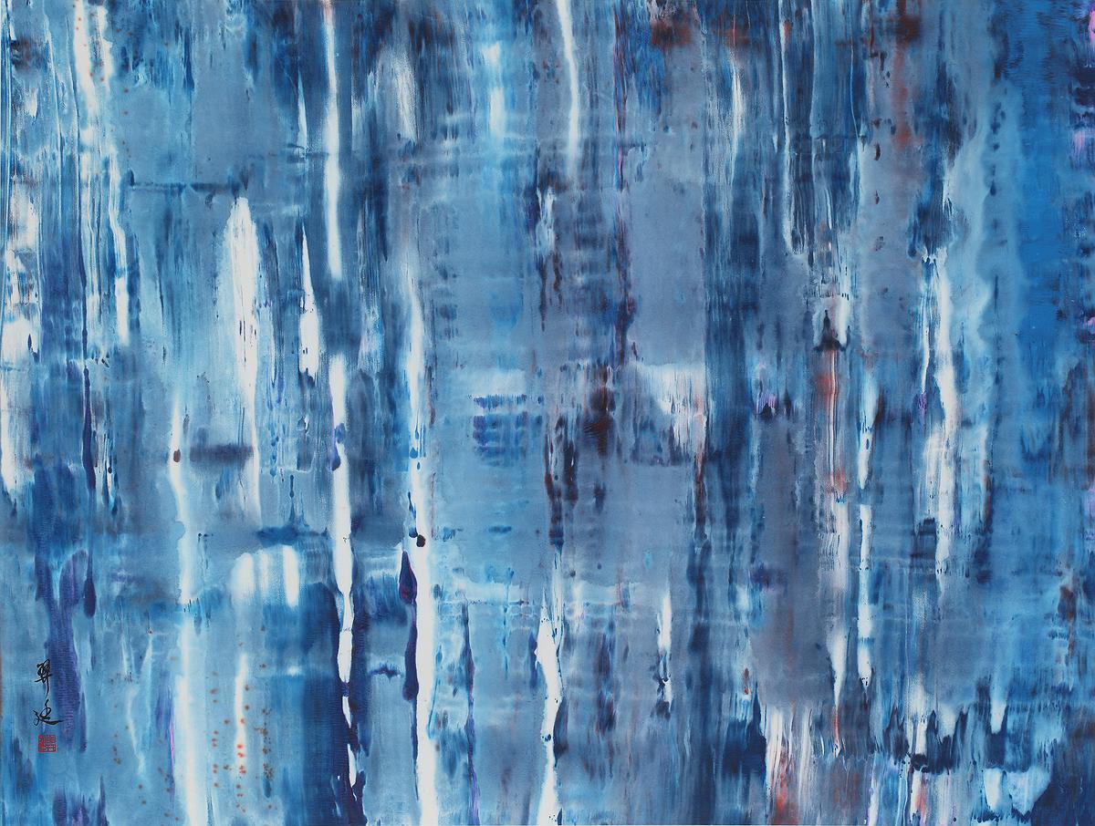 "When the black or white", virtual real or real virtual-Abstract painting by mixing Calligraphy, Chinese ink and Ceramic materials.'s Cover