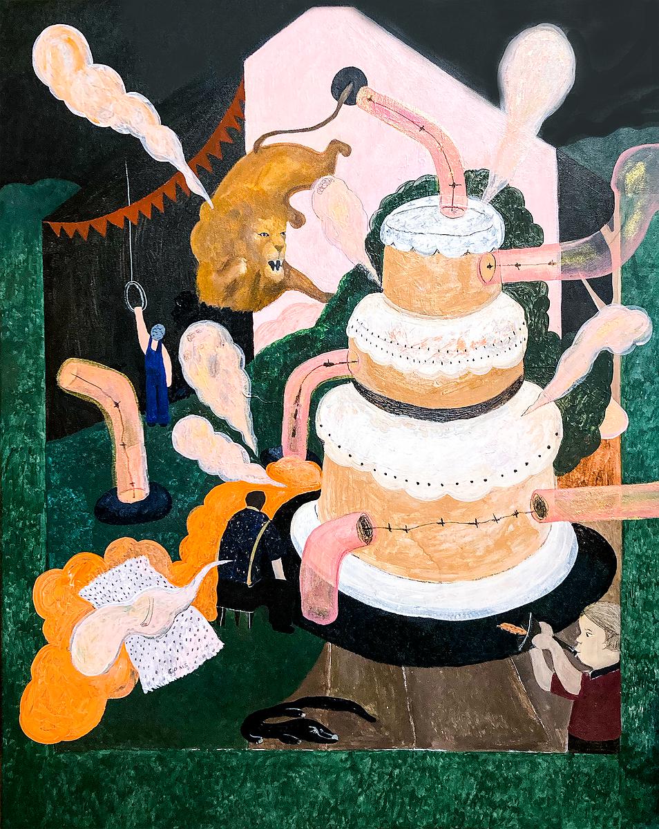 〈wake up〉，2021，壓克力顏料，72x91cm的封面圖