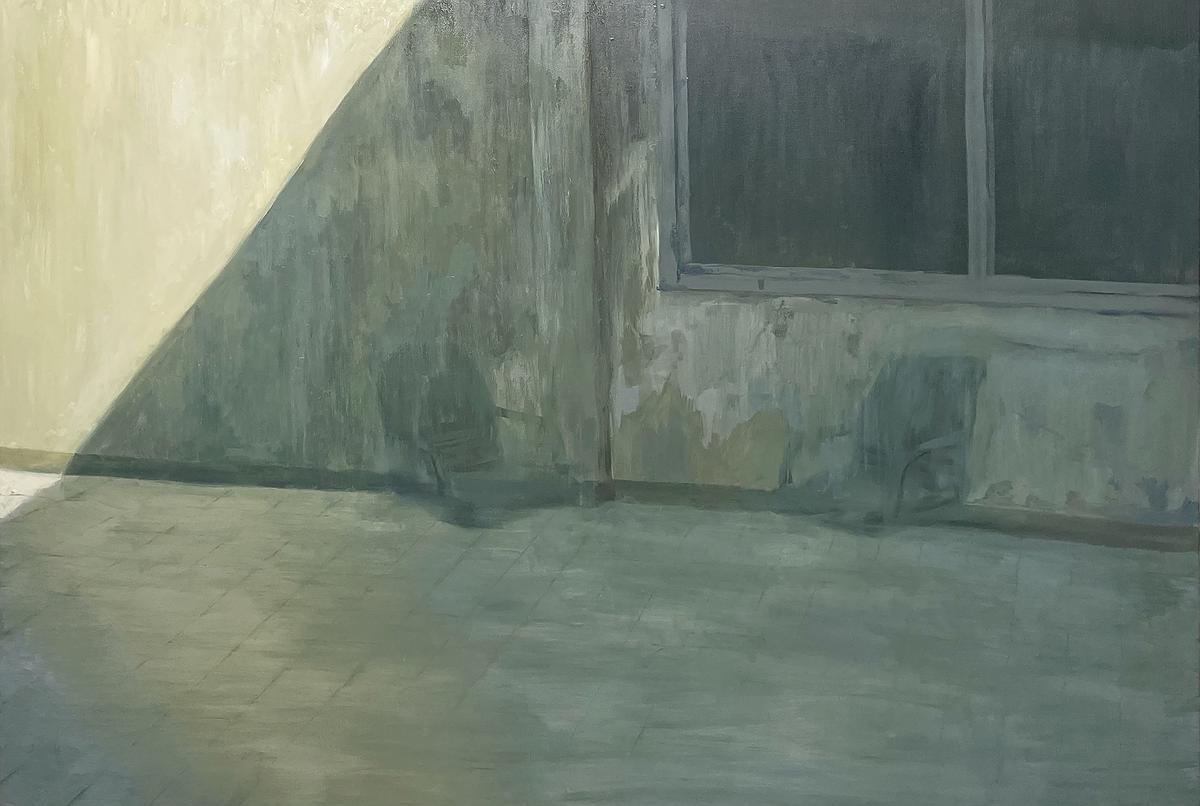 林峻賢，《心理空間系列—空間十·換位》，2021，油彩、畫布，89x130公分的封面圖