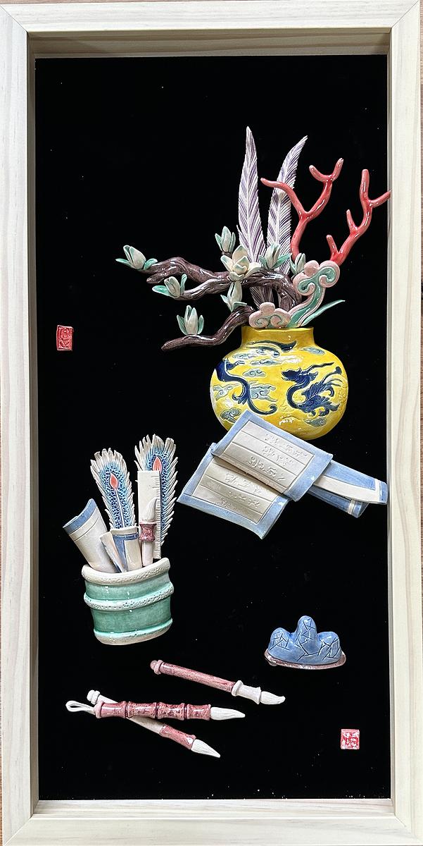 Chinese New Year elegant objects paintings: A Study on Koji Pottery Creation's Cover