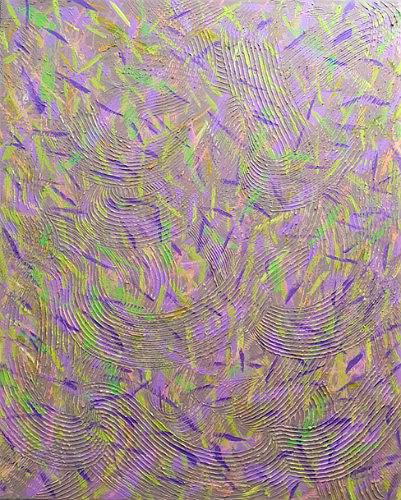 吳淑幸《黑色崛起》II系列作五件-4，五聯幅，複合媒材：壓克力底，油畫，油畫棒，2020吳淑幸攝影的封面圖