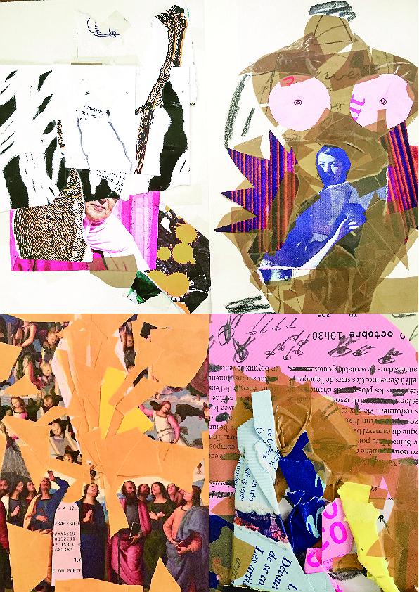 筆者平時的拼貼手稿，2020，14.5x21cm的封面圖