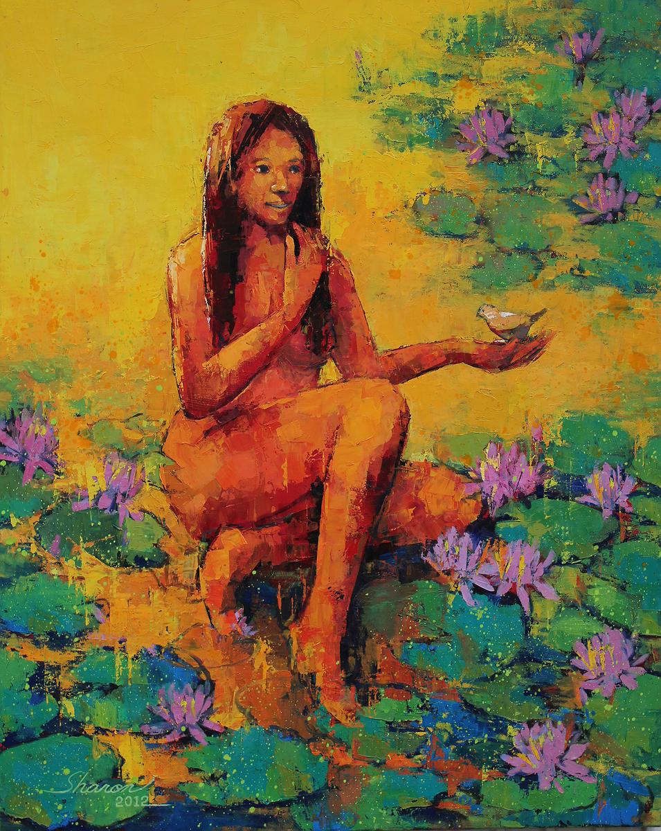 心跡‧花漾─林夏蓮油畫創作論述 想與莫內相遇的封面圖