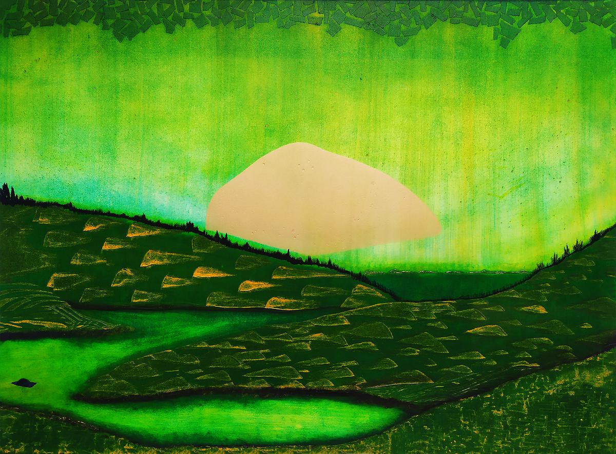 1-0浮洲？浮洲！新樹脂版 畫心78x106.5cm 含框82x112的封面圖