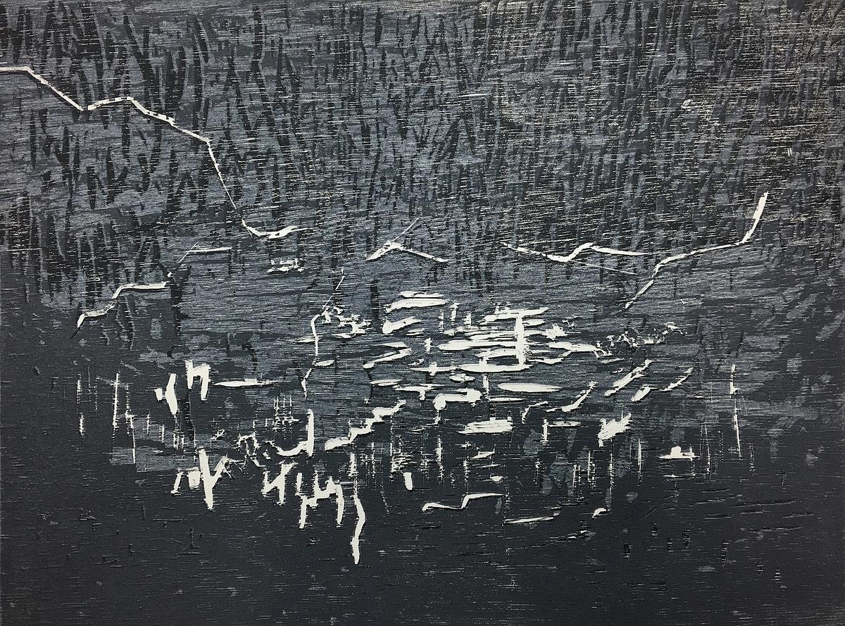 〈The Wall I〉， 2017，油墨、紙，image size：30 cm × 40 cm.的封面圖