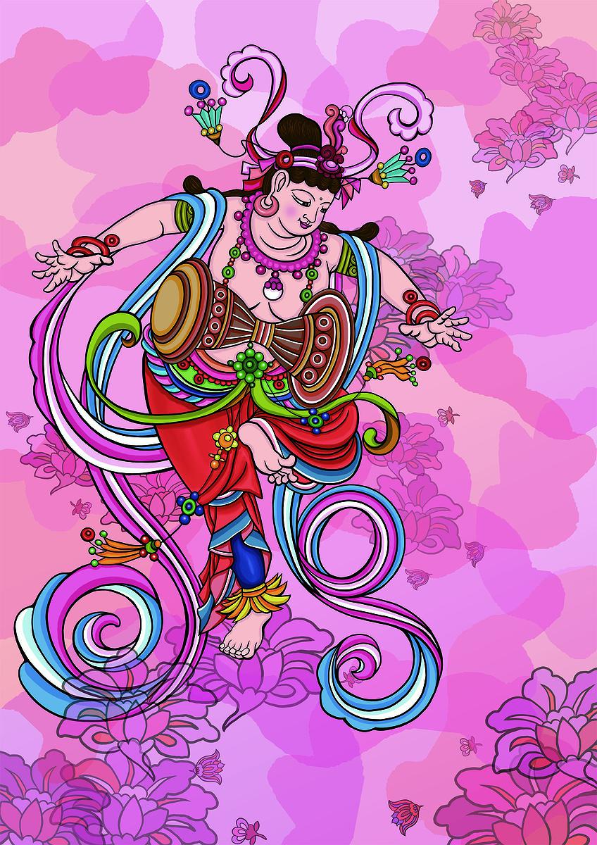 The Studies Of The Flying Apsaras In The Tang Dynasty The Enlightening And Reappearing Of The Art Of Dunfuang's Cover