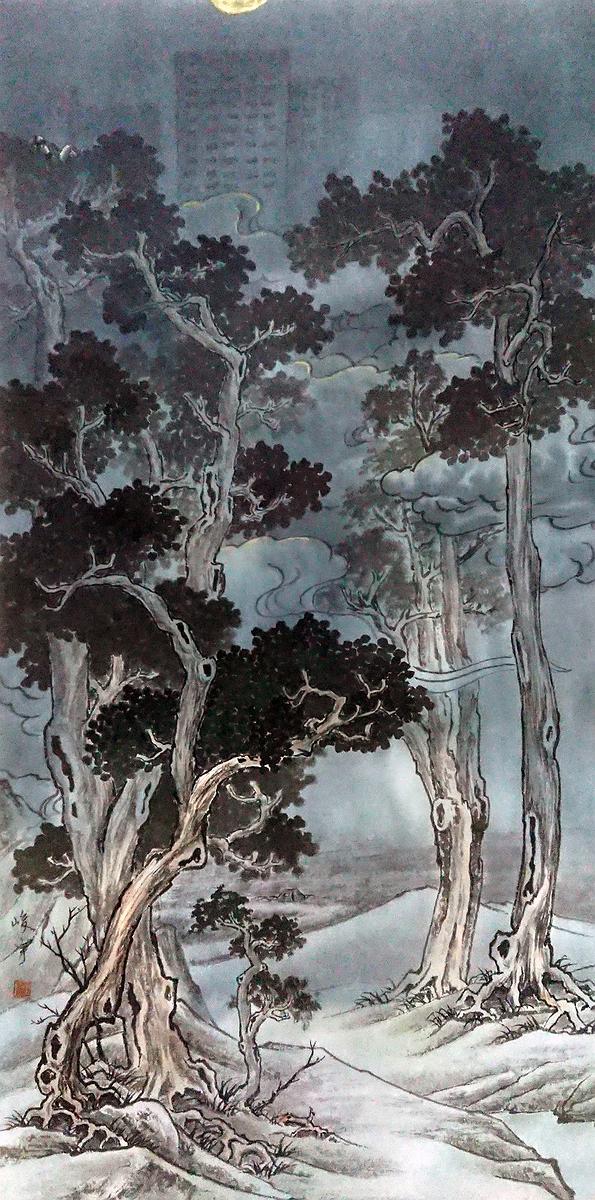 作品2-慵懶配月的封面圖