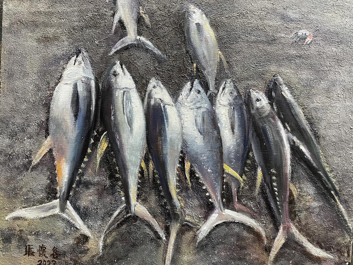 Deep Love for Fishing Port :The Creation of Chang Huai Jung’s  Oil Painting's Cover